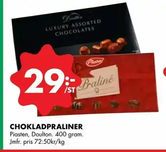 ÖoB Chokladpraliner erbjuda