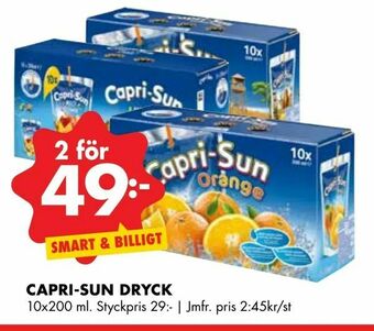 ÖoB Capri-sun dryck erbjuda