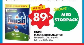 ÖoB Finish maskindisktabletter erbjuda