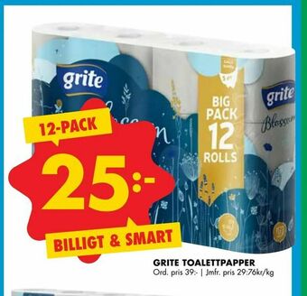 ÖoB Grite toalettpapper erbjuda