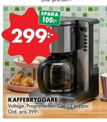 ÖoB Kaffebryggare erbjuda