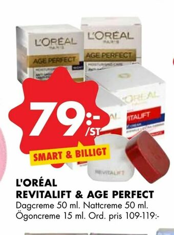 ÖoB L'oréal revitalift & age perfect erbjuda