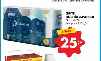 ÖoB Grite hushållspapper erbjuda