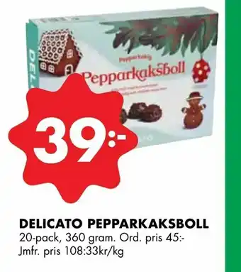 Delicato pepparkaksboll