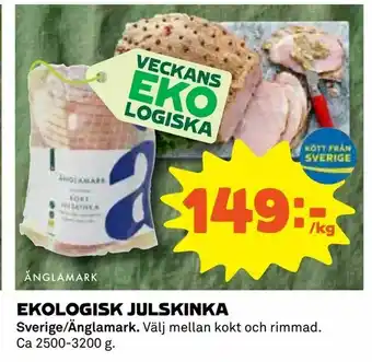 Coop Ekologisk julskinka erbjuda