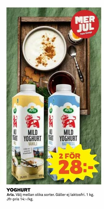 Coop Yoghurt erbjuda
