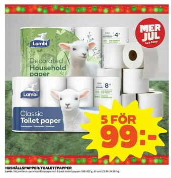 Coop Extra Hushållspapper/toalettpapper erbjuda