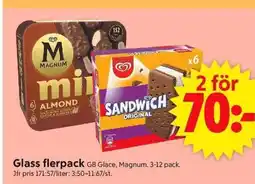 ICA Supermarket Glass flerpack GB Glace, Magnum. 3-12 pack. erbjuda
