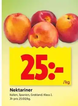 ICA Kvantum Nektariner erbjuda