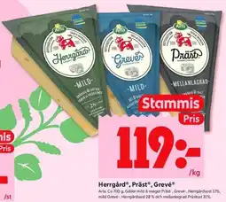 ICA Kvantum Herrgård®, Präst®, GrevéⓇ erbjuda