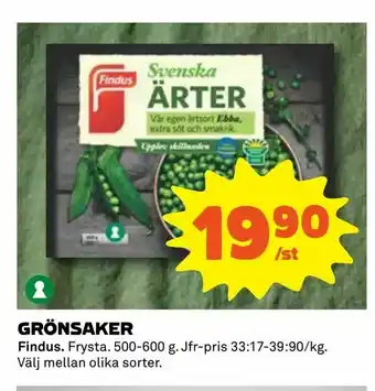 Coop Konsum Grönsaker erbjuda