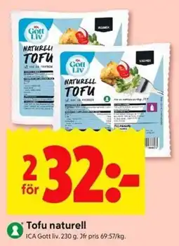 ICA Kvantum Tofu naturell erbjuda