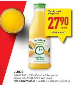 Willys JUICE erbjuda