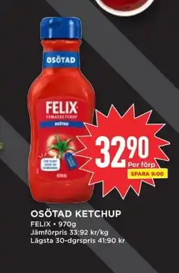 Willys OSÖTAD KETCHUP erbjuda