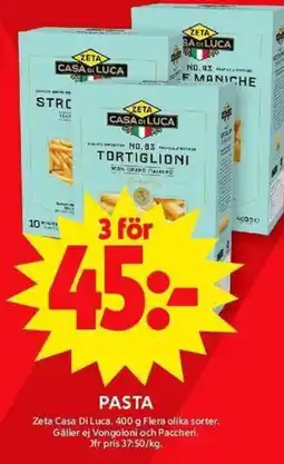 ICA Maxi PASTA erbjuda