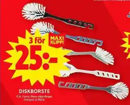 ICA Maxi DISKBORSTE erbjuda