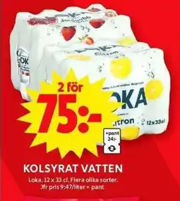ICA Maxi KOLSYRAT VATTEN erbjuda