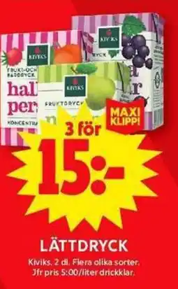 ICA Maxi LÄTTDRYCK erbjuda