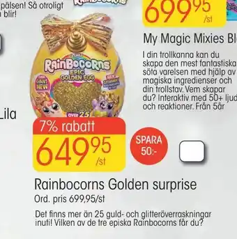 Rainbocorns Golden surprise