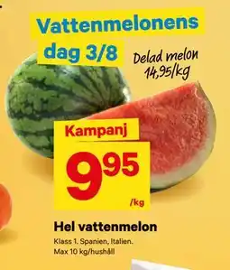 City Gross Hel vattenmelon, SEK 9.95 erbjuda
