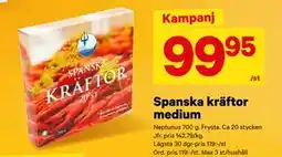 City Gross Spanska kräftor medium, SEK 99.95 erbjuda