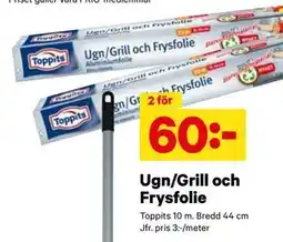 City Gross Ugn/Grill och Frysfolie, SEK 60 erbjuda