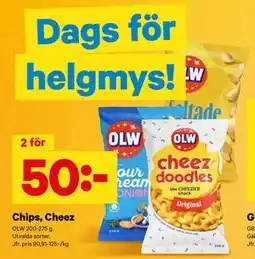 City Gross Chips, Cheez, SEK 50 erbjuda