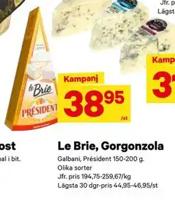 Le Brie, Gorgonzola, SEK 38.95