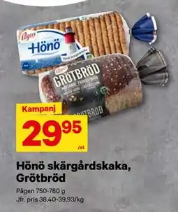 City Gross Hönö skärgårdskaka, Grötbröd, SEK 29.95 erbjuda