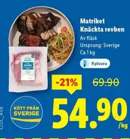 Lidl Matriket Knäckta revben erbjuda