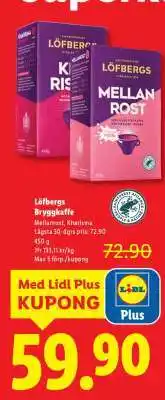 Lidl Löfbergs Bryggkaffe erbjuda