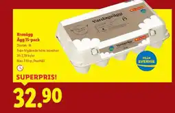 Lidl Kronägg Ägg 15-pack erbjuda