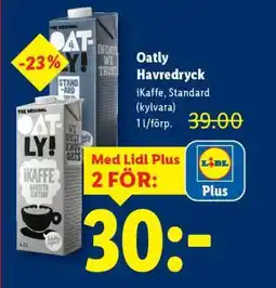 Lidl Oatly Havredryck erbjuda