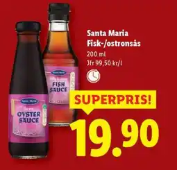 Lidl Santa Maria Fisk-/ostronsås erbjuda