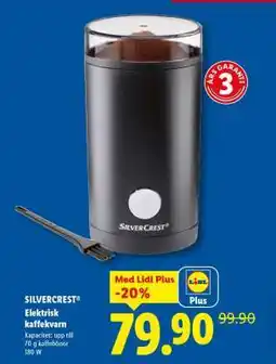 Lidl SILVERCREST Elektrisk kaffekvarn erbjuda