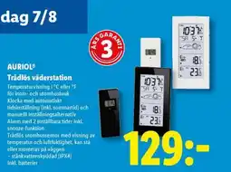 Lidl AURIOL Trådlös väderstation erbjuda