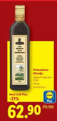 Lidl Primadonna Olivolja erbjuda