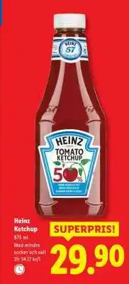Lidl Heinz ketchup erbjuda