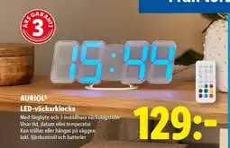 Lidl AURIOL LED-väckarklocka erbjuda