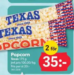 DollarStore Texas Popcorn erbjuda