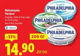 Lidl Philadelphia färskost erbjuda