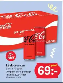DollarStore Läsk Coca-Cola erbjuda