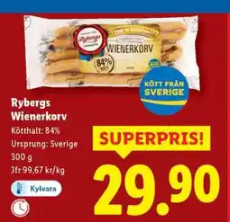 Lidl Rybergs Wienerkorv erbjuda