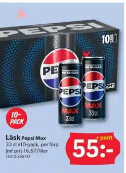 DollarStore Läsk Pepsi Max erbjuda
