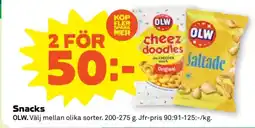 Stora Coop OLW snacks erbjuda