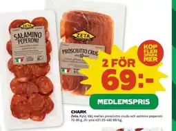 Coop Zeta Salami & Prosciutto erbjuda