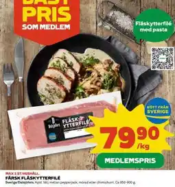 Coop Färsk fläskytterfilé erbjuda