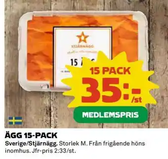 Coop Ägg 15-pack erbjuda