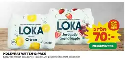 Coop Kolsyrat Vatten 12-pack erbjuda