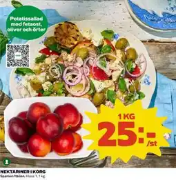 Coop Nektariner i korg erbjuda